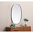 Elegant Decor Brynn Metal Frame Oval Mirror 27X40", Silver