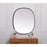 Elegant Decor Brynn Metal Frame Oval Mirror 30X36", Black