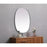 Elegant Decor Brynn Metal Frame Oval Mirror 30X36", Silver