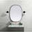 Elegant Decor Brynn Metal Frame Oval Mirror 30X40", Black