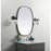Elegant Decor Brynn Metal Frame Oval Mirror 30X40", Black