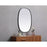 Elegant Decor Brynn Metal Frame Oval Mirror 30X40", Black