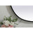 Elegant Decor Brynn Metal Frame Oval Mirror 30X40", Black