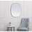 Elegant Decor Brynn Metal Frame Oval Mirror 30X40", Brass