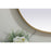 Elegant Decor Brynn Metal Frame Oval Mirror 30X40", Brass