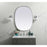 Elegant Decor Brynn Metal Frame Oval Mirror 30X40", Silver