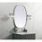 Elegant Decor Brynn Metal Frame Oval Mirror 30X40", Silver