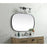 Elegant Decor Brynn Metal Frame Oval Mirror 30X48", Black