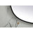 Elegant Decor Brynn Metal Frame Oval Mirror 30X48", Black