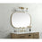 Elegant Decor Brynn Metal Frame Oval Mirror 30X48", Brass