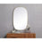 Elegant Decor Brynn Metal Frame Oval Mirror 30X48", Brass