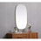 Elegant Decor Brynn Metal Frame Oval Mirror 30X48", Brass