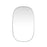 Elegant Decor Brynn Metal Frame Oval Mirror 30X48", Silver