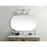 Elegant Decor Brynn Metal Frame Oval Mirror 30X48", Silver