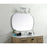 Elegant Decor Brynn Metal Frame Oval Mirror 30X48", Silver