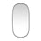 Elegant Decor Brynn Metal Frame Oval Mirror 30X60", Black
