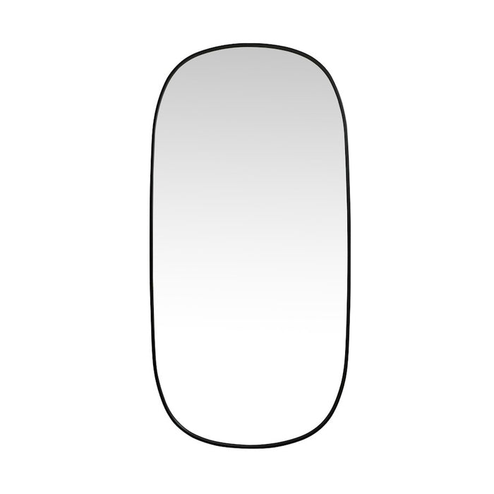 Elegant Decor Brynn Metal Frame Oval Mirror 30X60", Black