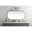 Elegant Decor Brynn Metal Frame Oval Mirror 30X60", Black