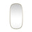 Elegant Decor Brynn Metal Frame Oval Mirror 30X60", Brass