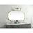 Elegant Decor Brynn Metal Frame Oval Mirror 30X60", Brass