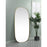 Elegant Decor Brynn Metal Frame Oval Mirror 30X60", Brass