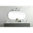 Elegant Decor Brynn Metal Frame Oval Mirror 30X60", Silver