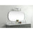 Elegant Decor Brynn Metal Frame Oval Mirror 30X60", Silver