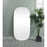 Elegant Decor Brynn Metal Frame Oval Mirror 30X60", Silver