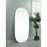 Elegant Decor Brynn Metal Frame Oval Mirror 30X60", Silver