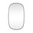 Elegant Decor Brynn Metal Frame Oval Mirror 36X60", Black