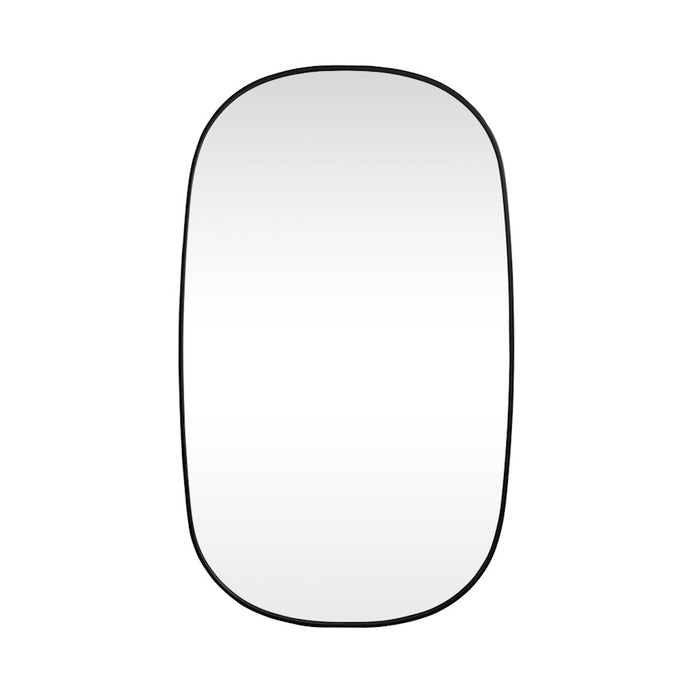 Elegant Decor Brynn Metal Frame Oval Mirror 36X60", Black