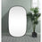 Elegant Decor Brynn Metal Frame Oval Mirror 36X60", Black