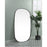 Elegant Decor Brynn Metal Frame Oval Mirror 36X60", Black