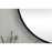 Elegant Decor Brynn Metal Frame Oval Mirror 36X60", Black