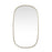 Elegant Decor Brynn Metal Frame Oval Mirror 36X60", Brass