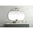 Elegant Decor Brynn Metal Frame Oval Mirror 36X60", Brass