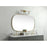 Elegant Decor Brynn Metal Frame Oval Mirror 36X60", Brass