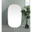 Elegant Decor Brynn Metal Frame Oval Mirror 36X60", Brass