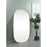 Elegant Decor Brynn Metal Frame Oval Mirror 36X60", Brass