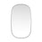 Elegant Decor Brynn Metal Frame Oval Mirror 36X60", Silver