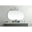 Elegant Decor Brynn Metal Frame Oval Mirror 36X60", Silver