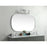 Elegant Decor Brynn Metal Frame Oval Mirror 36X60", Silver