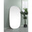 Elegant Decor Brynn Metal Frame Oval Mirror 36X60", Silver
