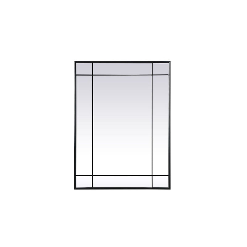 Elegant Lighting Viola 30"x40" Mirror, Black