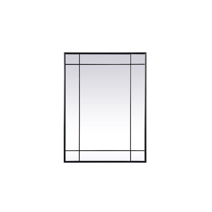 Elegant Lighting Viola 30"x40" Mirror, Black