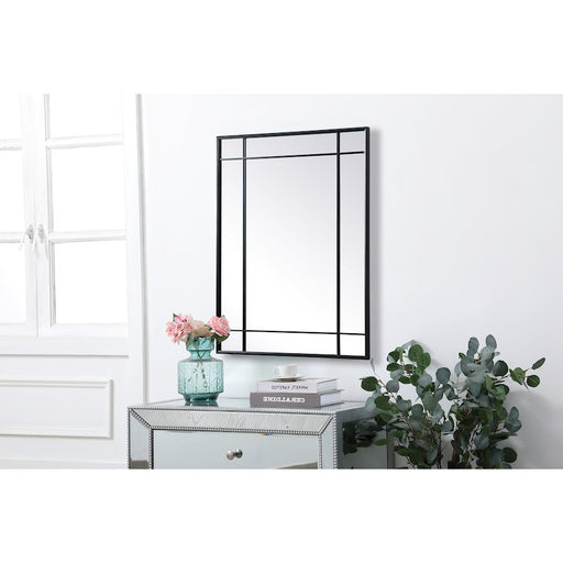 Elegant Lighting Viola 30"x40" Mirror, Black