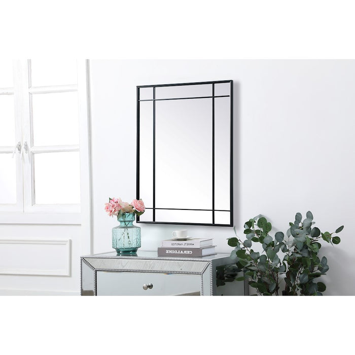 Elegant Lighting Viola 30"x40" Mirror, Black