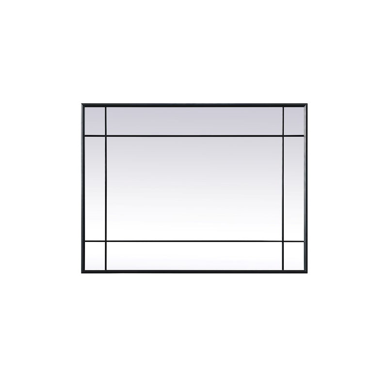 Elegant Lighting Viola 30"x40" Mirror, Black