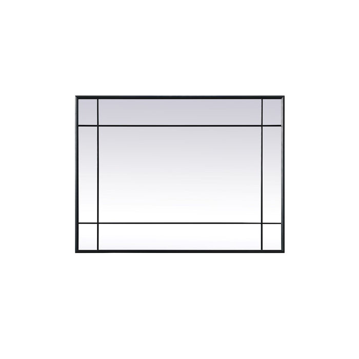 Elegant Lighting Viola 30"x40" Mirror, Black