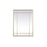 Elegant Lighting Viola 30"x40" Mirror, Brass